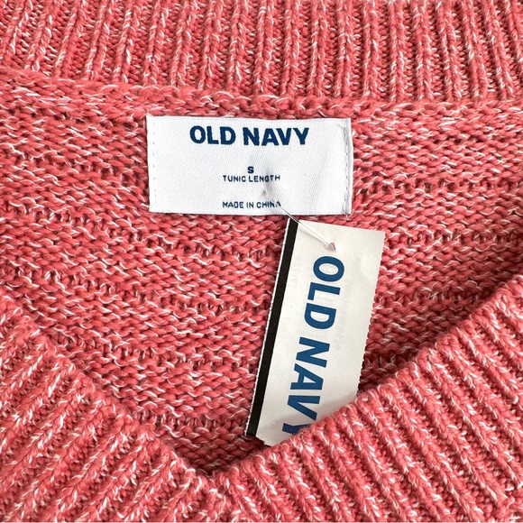 Old Navy Women's Coral Long Sleeve Textured Rib-Knit Tunic Sweater - NWT - Picture 8 of 10